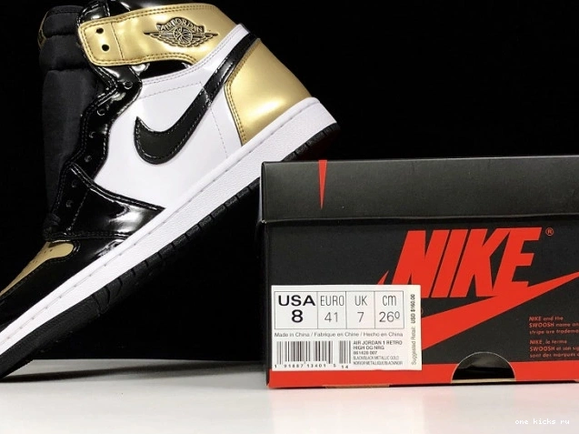 Chep Onekick High 1 Glod Air Jordan Toe Retro 861428-007 0714